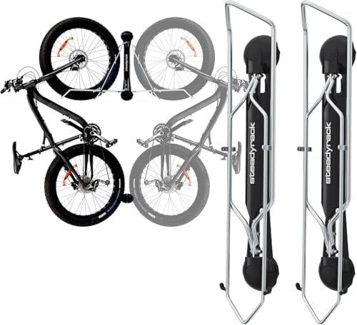 Steadyrack Fat Bike Wall Mount, Vertical Storage for 2.8 to 4.5 in Tires by Steadyrack