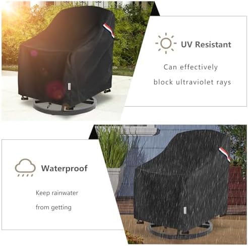 Patio Chair Covers Waterproof 2 Pack, 35" W x 37" D x 36" H - Image 6