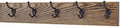 PegandRail Oak Wall Mounted Coat Rack with Bronze Hooks 4.5" Ultra Wide (Walnut, 20" x 4.5" with 4 Hooks) by PEG+AND+RAIL