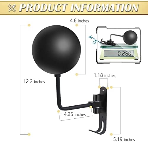 Kikerike Motorcycle Helmet Rack Wall Mount with 180 Degree Rotation and 2 Hooks - Metal Helmet Holder Display Stand, Black, 6 Pcs - Image 2