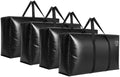 Extra Large Storage Bags, Jumbo Moving Tent Storage Bags, Waterproof Foldable Big Black XXL Duffle Bag for Travel, 42x23x13.5inch - 4PACK by HaoHakka