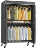 VIPEK R2C Rolling Clothing Rack Covered Portable Closet for Hanging Clothes by VIPEK
