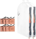 2PC Luxury 48'' Organic Cotton Garment Storage Bag for Hanging Clothes | 8 Cedar Blocks for Fresh Smell| Breathable Garment Bag for Hanging Clothes for Closet Best for Suit, Sweater, Short Dress, Gown by ifeolo