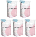 5PCS No Pump Vacuum Storage Bags, No Pump Large Vacuum Storage Compression Bags, Thick Airtight Reusable Organizer for Clothes Comforters Travel Moving Closet Storage (L) by Unknown