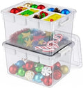 80Qt Plastic Storage Bins with Lids, Clear Latching Organizers Boxes with Removable Trays, Large Portable Storage Containers, for Holiday Ornaments, Home Organization, 2Pack by HOMETUK
