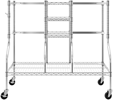 SafeRacks Golf Equipment Organizer Rack, Golf Bag Storage Rack for Garage, Fits 2 XL Bags & Accessories - Standard and Deluxe - Image 5