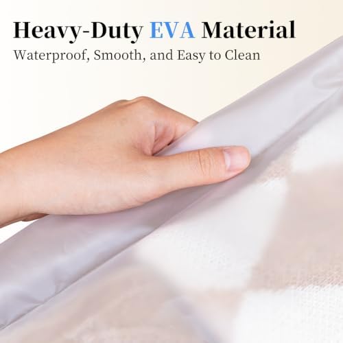 6 Pack Clear Clothes Storage Bags for Closet 53L - Image 5