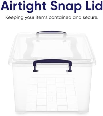 Superio 36 Quart Clear Plastic Storage Boxes with Lids, Stackable Organizer Containers, BPA-Free Storage Bins for Home, Office, School & Dorm, 2 Pack - Image 5