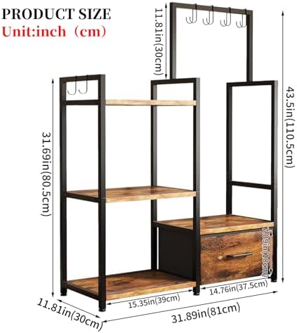 3-Tier Purse Rack with Pull-Out Drawer - Image 3