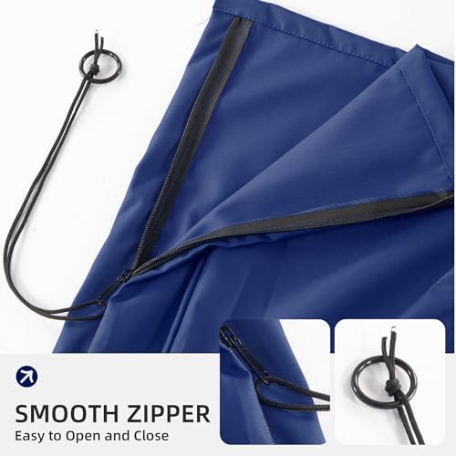 Patio Cantilever Umbrella Outdoor Waterproof Cover with Zippe - Image 7