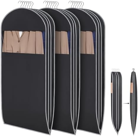 KEEGH Space Saving Hanging Garment Bag, Large Garment Bag 50 In, 3 PCS by KEEGH
