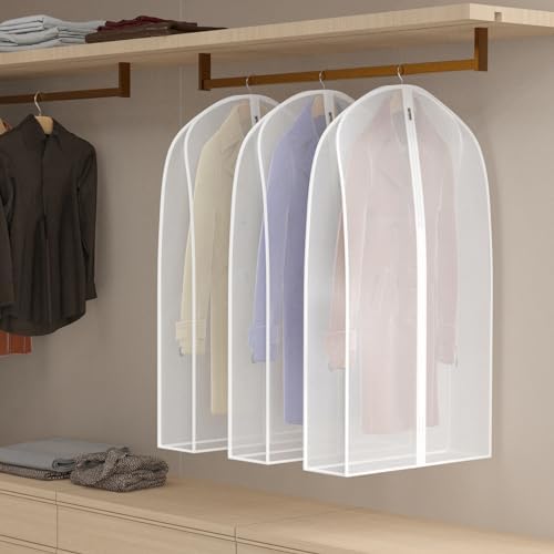 Zilink Garment Bags for Leather Coat Dust Covers for Hanging Clothes 40 in - Image 3
