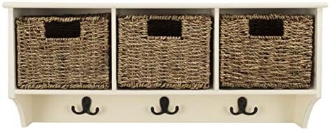 Safavieh Home Collection Finley Hanging 3 Basket Wall Rack by Unknown