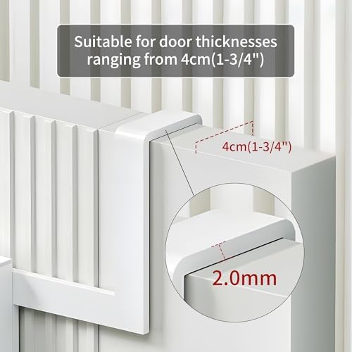 RFOUO Over The Door Hanger,Backpack Hanger for Closet, White - Image 4
