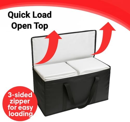 BAG-THAT! 10 - Pack Heavy Duty Large Moving Bag with Strong Zipper and Comfortable Handles Durable & Sturdy Large Storage Bags Totes Bins Packing Moving Boxes College Supplies for Packing - Image 6