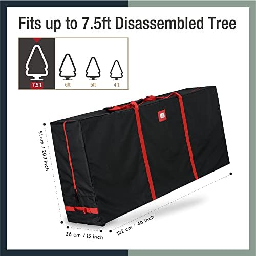 Tree Nest Rolling Christmas Tree Storage Bag 7.5ft Christmas Tree Box for Xmas Artificial Disassembled Trees Holiday Extra Large Storage Bags Container with Wheels & Handles Waterproof Canvas Oxford - Image 6