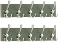 SKOLOO Creations Forest Green Solid Wood Wall Mounted Coat Rack, 5 Hooks, 16-7/8" Long - Kitchen, Mudroom, Entryway, Bathroom - Includes Mounting Hardware, Wall Coat Hanger, Towel Rack, Pack of 2 by SKOLOO