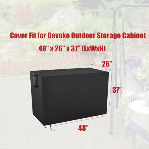 Storage Sheds Cover Fit for Devoko Outdoor Storage Cabinet - Image 2
