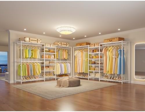 VIPEK X3 Plus Large Expandable Closet Rack Wardrobe Closet Organizer White - Image 4