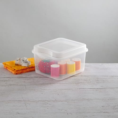 Sterilite 18038612 Small Flip Top Storage Box (24) - Image 5