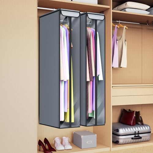 Univivi Hanging Clothes Storage Bag, Large Garment Bags 50 In, 2 PCS - Image 2