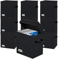 10 Pack Collection Comic Book Storage Boxes, Protector Organizer 11.8" X 9.8" X 7.8" Collapsible Short Box Holds 160-180 Comic Book Heavy Duty Bin Container Holder Shelf by YNSZAS