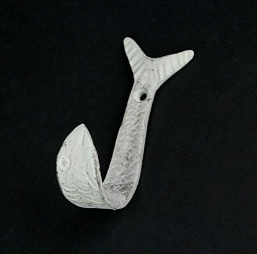 Zeckos Set of 4 Decorative Wall Hooks, Nautical Flipping Fish, 4 Inch Tall - Image 4