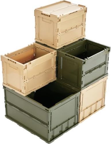 TRUSCO TR-SC20-LS Alpha Folding Container with Lid, 6.3 gal (20 L), LS Color, Storage Box - Image 6
