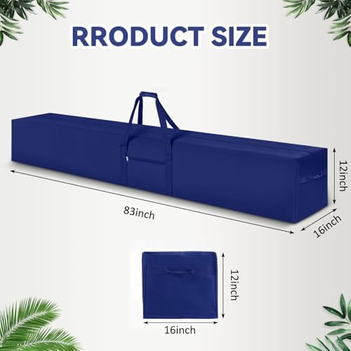 1 Pcs 83 x 16 x 12", 260 L Versatile Large Duffle Bag, Blue - Image 2
