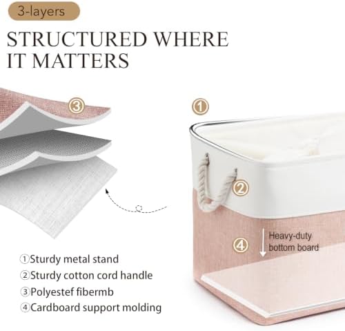 16x12x12 In Foldable Fabric Large Storage Bins with Handle 3 Pack - Image 2