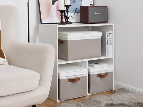 StorageWorks Fabric Storage Bins with Lids, Closet Storage Bins - Image 6