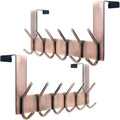 WEBI Over The Door Hooks for Hanging,Door Hanger,Over The Door Towel Rack,Over Door Coat Rack for Hanging Clothes,Towels,Antique Copper,2 Packs by WEBI
