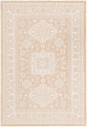 Rugs.com - Outdoor Aztec Rug – 4' 1 x 6' 1 Natural Washable Indoor/Outdoor Rug – Weather Resistant Area Rug for Patios, Decks, Porches, and Entryways - Image 3