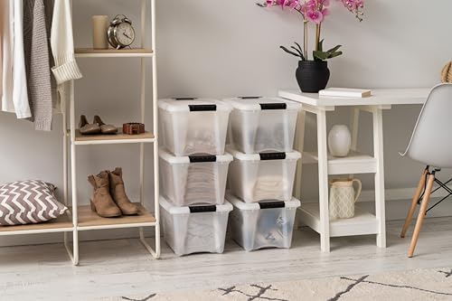 IRIS USA 6-Pack 19 Quart Storage Bins with Lids, Pearl - Image 5
