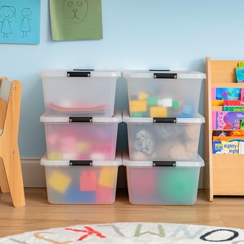 IRIS USA 6-Pack 18 Quart Clip Box with Latching Lid - Image 3
