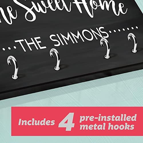 Pattern Pop Personalized Chalkboard Look Home Sweet Home Key Hanger - Image 7