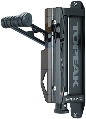 Topeak Swing-Up DX Bike Holder – Adjustable Wall-Mount Storage System for Space Saving, Dual-Side Swivel, 15° Locking Increments, Fits Tires up to 2.35”, Durable Alloy & Steel Build by Topeak