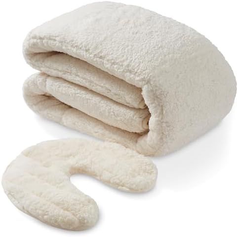 Saloniture Fleece Reversible Quilted Massage Table Pad & Face Cradle Set - Soft and Comfortable 1/2" Thick Facial Bed and Headrest Cover - Natural - Image 2