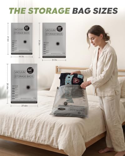 Vacuum Storage Bags with Rechargeable Pump for Travel, 15 Combo Set - Image 6