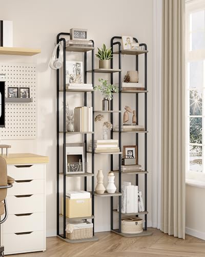 Hzuaneri 10 Tiers Vertical Shoe Rack, Tall Shoe Shelf with 2 Hooks - Image 6
