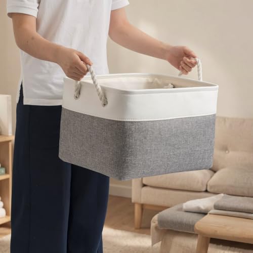 15x11x10 In Foldable Fabric Large Storage Bins with Handle 6 Pack - Image 5