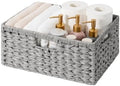 GRANNY SAYS Wicker Storage Baskets for Shelves, Wicker Baskets, Gray,1-Pack by GRANNYSAYS