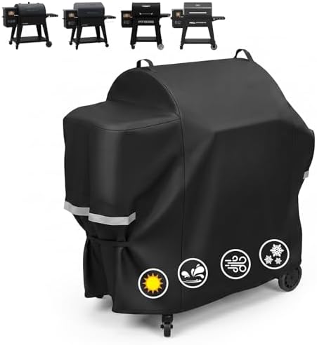 Utheer 600D Waterproof Grill Cover for Pit Boss Navigator 850 1300 1250 by Utheer