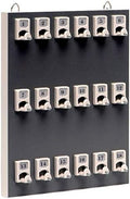 Key Rack #18PGS Key Rack with 18 Numbered Hooks for Small Businesses or Residential (18 Sets of Tag & Ring Included) - Made in USA by International+Stand+Company
