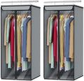 Univivi Garment Bags for Hanging Clothes, Cloth Bag 40 In, 2 PCS, Grey by Univivi