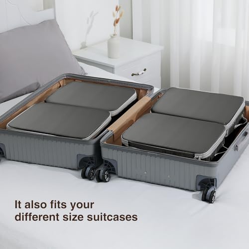 DIMJ Clothes Storage Bag 6 Pack, 19L Compression Storage Bags for Blanket, Sweater, Jacket, Closet, Sheet Storage Organizer with Window Handle, Compression Packing Cubes Space Saver Bags with Zipper - Image 3