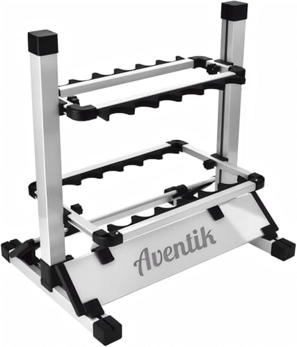 Aventik Aluminum Fishing Rod Rack 12 Rod Stand by AVENTIKEUPHENG