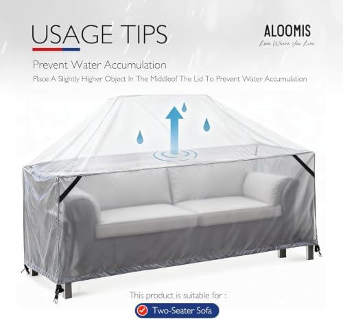 Patio Loveseat Cover Waterproof 420D Bench Cover, 70"x30"x31", 2pc - Image 3