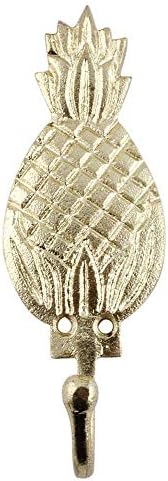 Indian Shelf 6 Piece Gold Pineapple Wall Hooks for Bags Coats & Keys - Image 2