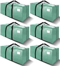 6 Pack Heavy Duty Extra Large Moving Bags W/Backpack Straps - Strong Handles & Zippers, Storage Totes For Space Saving, Fold Flat, Alternative to Box and Bin (40 gal, Teal) by VELVETSURE